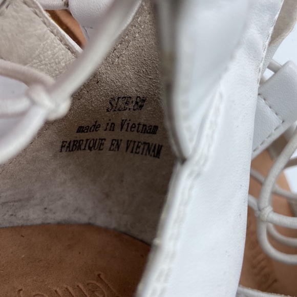 JEFFREY CAMPBELL BURMA White Rainbow Wedge Gladiator Sandal Size 8M - Picture 13 of 16